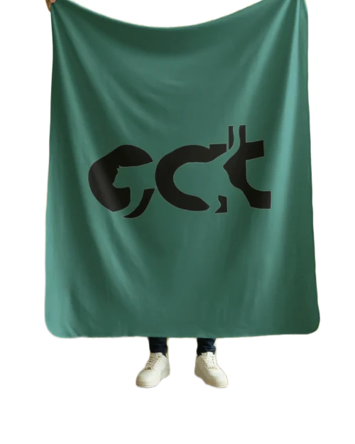 green flannel blanket for black cat lovers